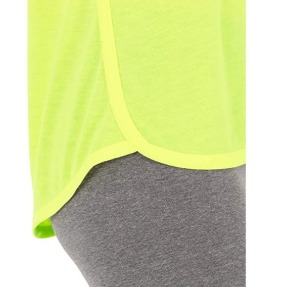 Womens Athletic Works 2 Racerback Tank Tops Size XS 0/2 Acid Yellow Workout NWT - Picture 4 of 4